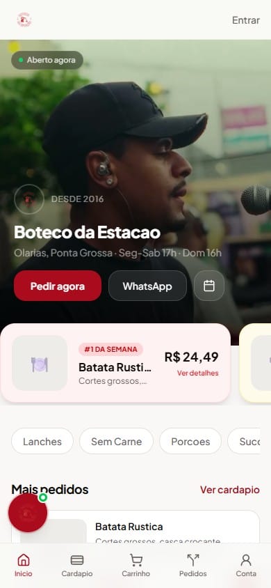 Boteco da Estação — mobile