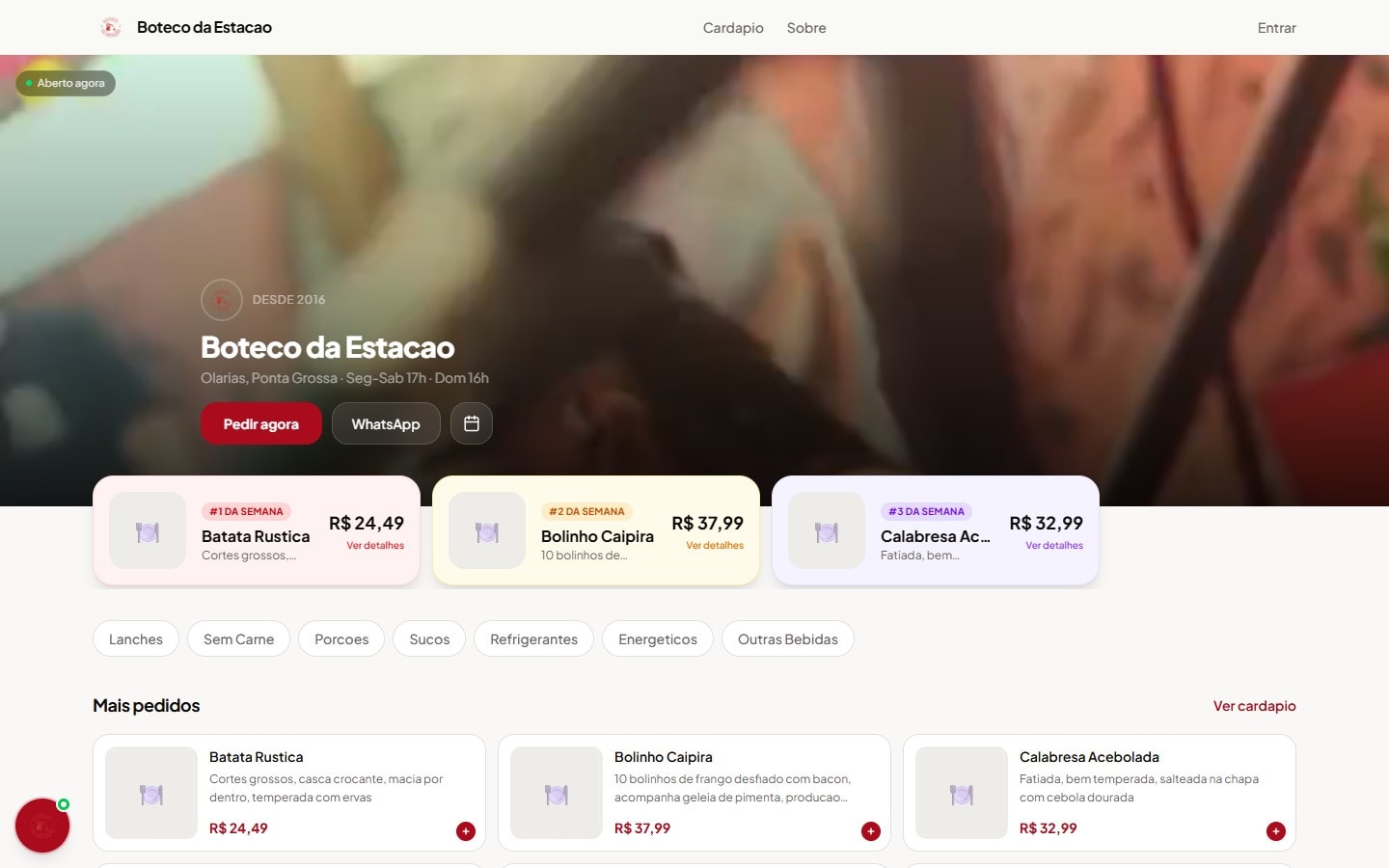 Boteco da Estação — Home